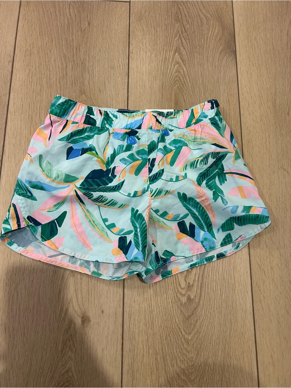 Tropical Print Women's Shorts - Mint Multi